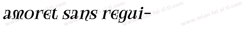 amoret sans regui字体转换